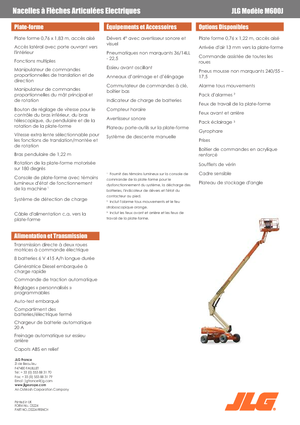 Teleskoparbeitsbühnen auf Rädern JLG M600JA