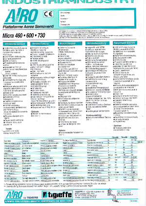 Scherenbühnen auf Rädern AIRO Micra 600