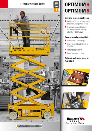Scherenbühnen auf Rädern Haulotte Optimum 8