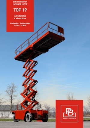 Scherenbühnen auf Rädern PB PB S151-19E