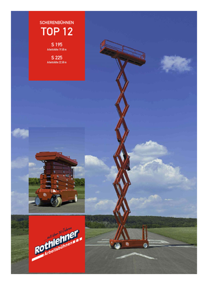 Scherenbühnen auf Rädern PB PB S195-12E