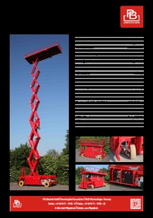 Scherenbühnen auf Rädern PB PB S240-24D 4x4