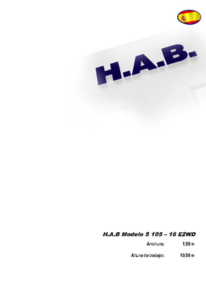 Scherenbühnen auf Rädern HAB S 105-16 E 2WD