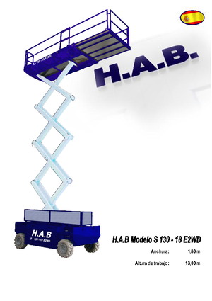 Scherenbühnen auf Rädern HAB S 130-18 E 2WD