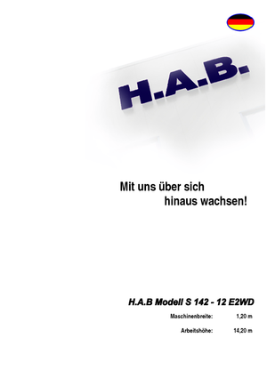Scherenbühnen auf Rädern HAB S 142-12 E 2WD