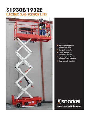 Scherenbühnen auf Rädern Snorkel S1930E