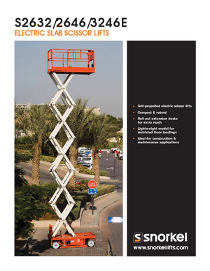 Scherenbühnen auf Rädern Snorkel S3246E