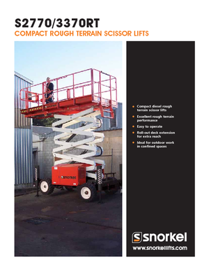 Scherenbühnen auf Rädern Snorkel S2770RT