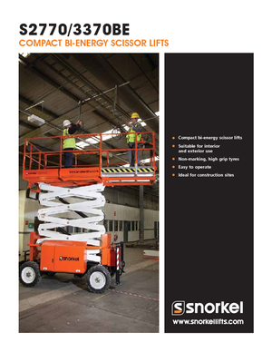 Scherenbühnen auf Rädern Snorkel S3370BE