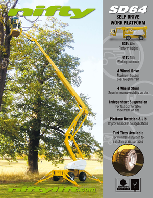 Gelenkarbeitsbühnen auf Rädern Niftylift SD 64