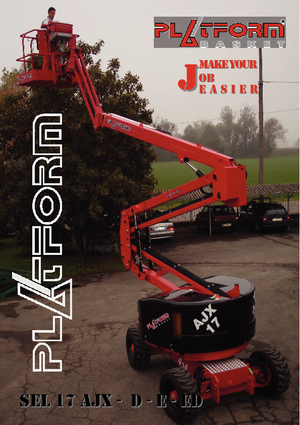 Gelenkarbeitsbühnen auf Rädern Basket SEL 17 AJX