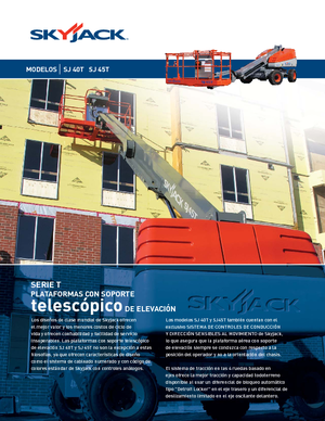 Teleskoparbeitsbühnen auf Rädern Skyjack SJ 45 T