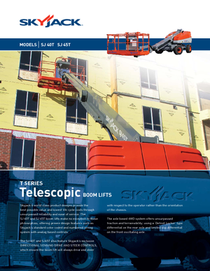 Teleskoparbeitsbühnen auf Rädern Skyjack SJ 45 T