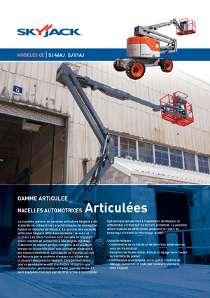 Gelenkarbeitsbühnen auf Rädern Skyjack SJ 51 AJ