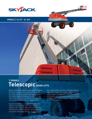 Teleskoparbeitsbühnen auf Rädern Skyjack SJ 66 T