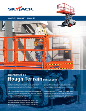 Scherenbühnen auf Rädern Skyjack SJ 6832 RT