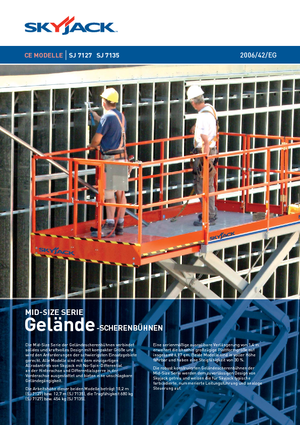 Scherenbühnen auf Rädern Skyjack SJ 7127