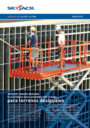 Scherenbühnen auf Rädern Skyjack SJ 7127