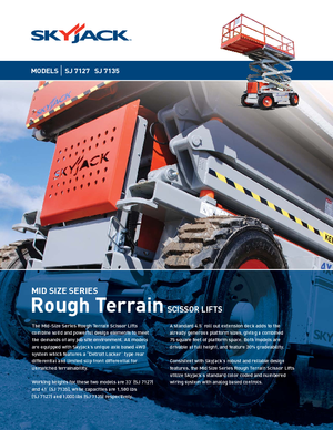 Scherenbühnen auf Rädern Skyjack SJ 7127