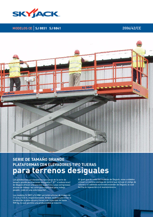 Scherenbühnen auf Rädern Skyjack SJ 8841