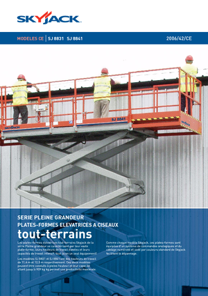 Scherenbühnen auf Rädern Skyjack SJ 8841