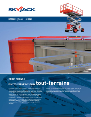 Scherenbühnen auf Rädern Skyjack SJ 8841