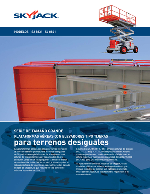 Scherenbühnen auf Rädern Skyjack SJ 8841