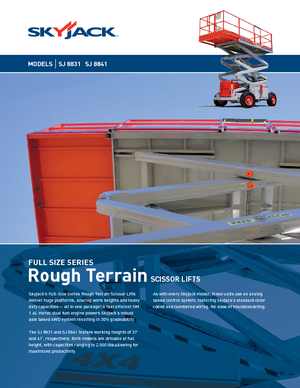 Scherenbühnen auf Rädern Skyjack SJ 8841