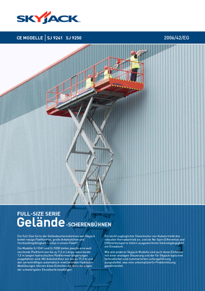 Scherenbühnen auf Rädern Skyjack SJ 9250