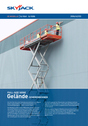 Scherenbühnen auf Rädern Skyjack SJ 9250