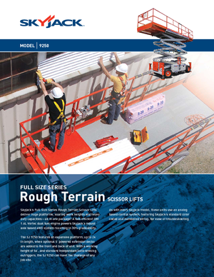 Scherenbühnen auf Rädern Skyjack SJ 9250