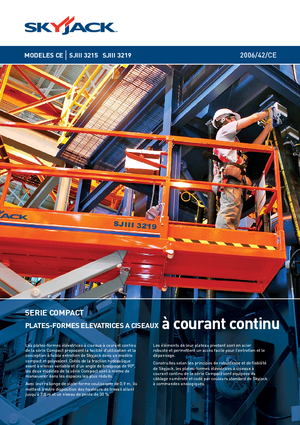 Scherenbühnen auf Rädern Skyjack SJ III 3219