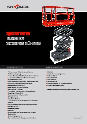 Scherenbühnen auf Rädern Skyjack SJ III 3219
