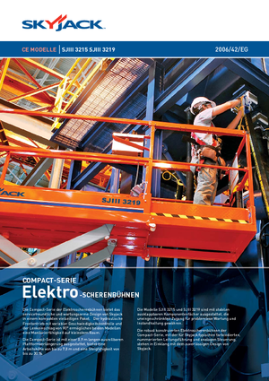 Scherenbühnen auf Rädern Skyjack SJ III 3219