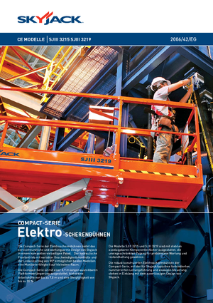 Scherenbühnen auf Rädern Skyjack SJ III 3219