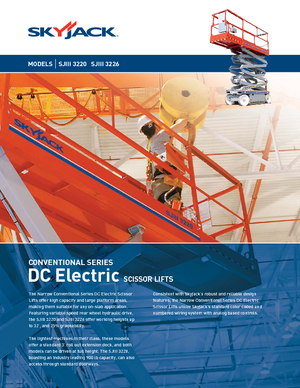 Scherenbühnen auf Rädern Skyjack SJ III 3220