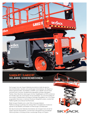 Scherenbühnen auf Rädern Skyjack SJ III 6826 E