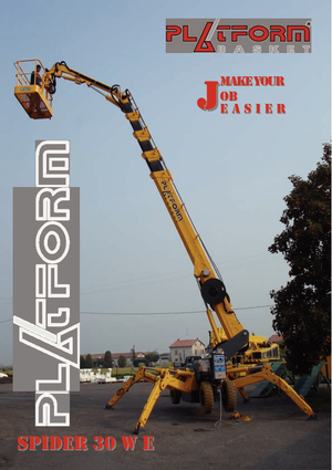 Gelenkarbeitsbühnen auf Rädern Basket Spider 30 WE