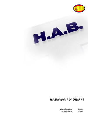 Teleskoparbeitsbühnen auf Rädern HAB T 24 D 4WD K5