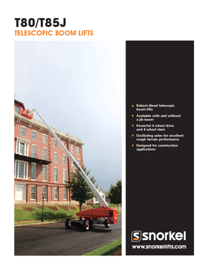 Teleskoparbeitsbühnen auf Rädern Snorkel TB85J