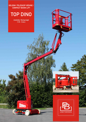 Gelenkarbeitsbühnen auf Rädern PB Topdino 121 II