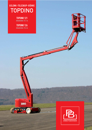 Gelenkarbeitsbühnen auf Rädern PB Topdino 126 D