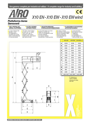 Scherenbühnen auf Rädern AIRO X 10 EW