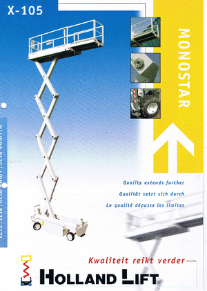 Scherenbühnen auf Rädern Holland-Lift X 105 DL 18 4WD P