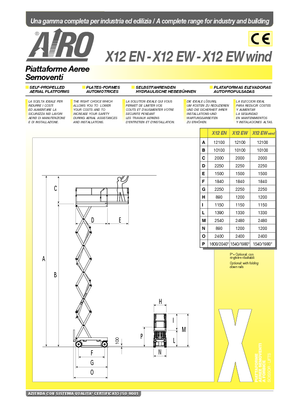 Scherenbühnen auf Rädern AIRO X 12 EN