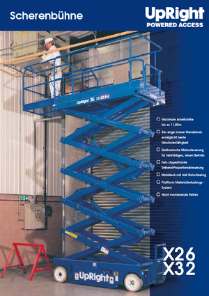 Scherenbühnen auf Rädern UpRight X 26 N