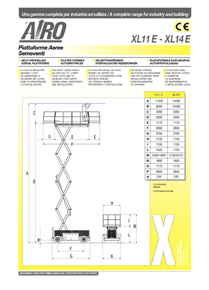Scherenbühnen auf Rädern AIRO XL 11 E