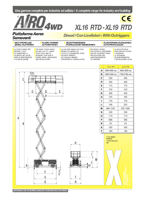 Scherenbühnen auf Rädern AIRO XL 19 RTD