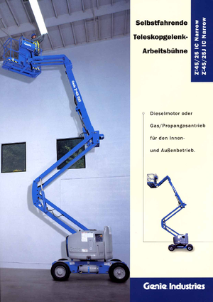 Gelenkarbeitsbühnen auf Rädern Genie Z 45/25 IC Narrow