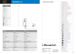 Scherenbühnen auf Raupen Holland-Lift Q-135 DL 24 TR